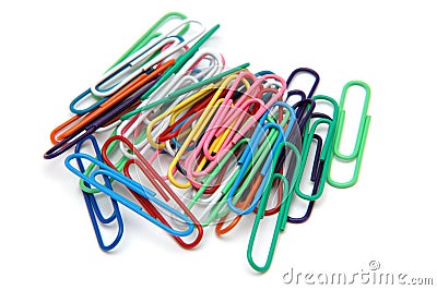 Paper Clips Stock Photo