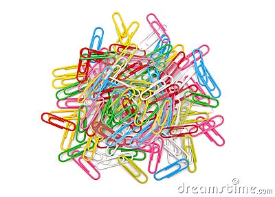 Paper clips Stock Photo