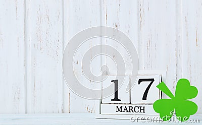 Paper clover leaf Stock Photo