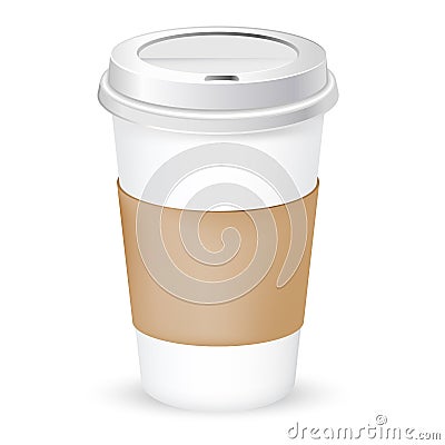 Paper coffee cup Vector Illustration