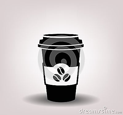 Paper coffee cup Vector Illustration