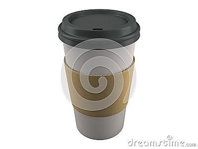 Paper Coffee Cup Isolated Stock Photo