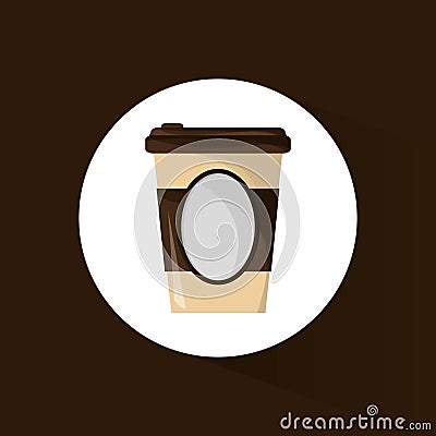 paper coffee cup to go Cartoon Illustration