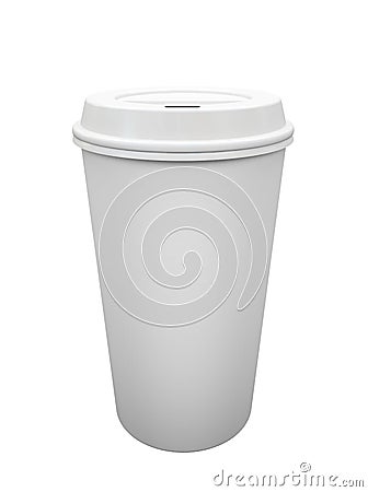 Paper cup of coffee Cartoon Illustration