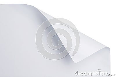 Paper curl Stock Photo