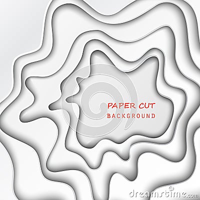 Paper cut background Vector Illustration