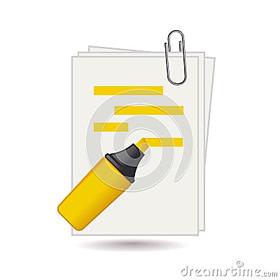 Paper document Vector Illustration