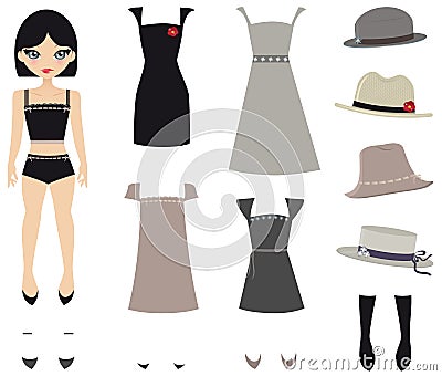 Paper doll Stock Photo