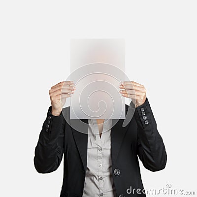 Paper face Stock Photo