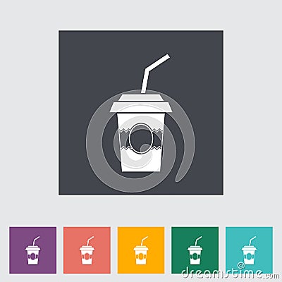 Paper fast food cup Vector Illustration