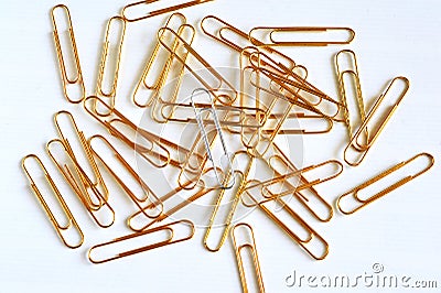 Paper fasteners Stock Photo