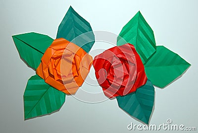 Paper flower Stock Photo