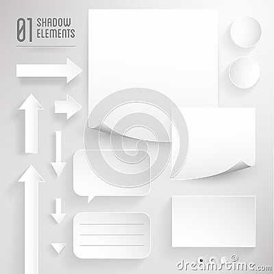 Paper graphic elements Stock Photo