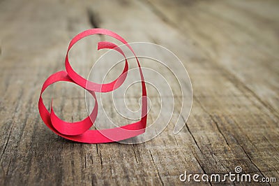 Paper Heart Decoration Stock Photo