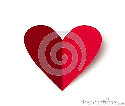 Paper heart for valentines day Stock Photo