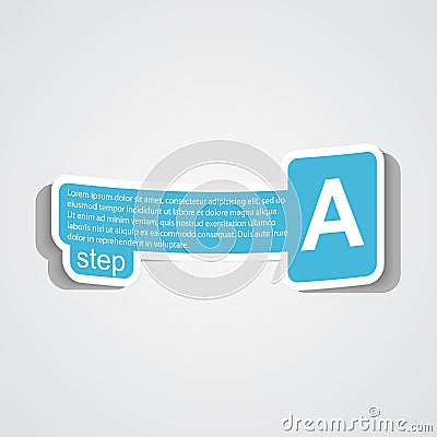 Paper key design element infographic. Vector Illustration