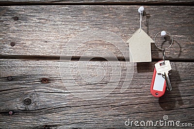 Paper and keys Stock Photo