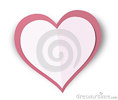 Paper Love Heart Stock Photo