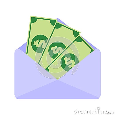 Paper Money Salary Envelope Vector Illustration Graphic Vector Illustration