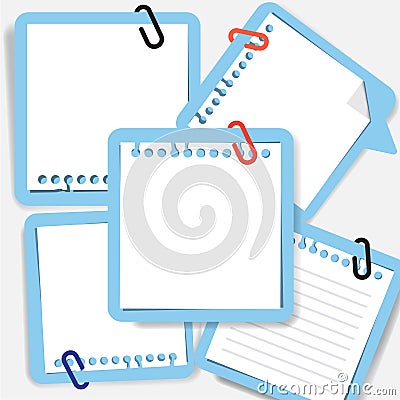 Paper Note on gray Vector Stock Photo