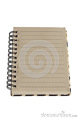 Paper notebook right page Stock Photo