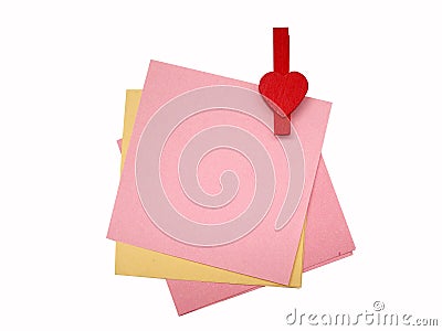 Paper notes Stock Photo