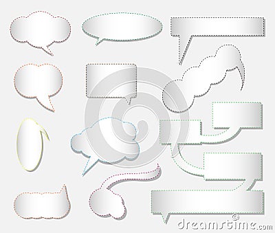 Paper origami speech bubble Vector Illustration