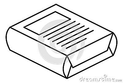 Paper pack icon. Full package of cement or powder Vector Illustration
