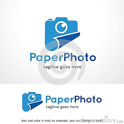 Paper Photo Logo Template Design Vector, Emblem, Design Concept, Creative Symbol, Icon Vector Illustration