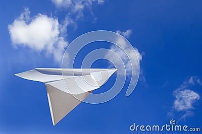 Paper Plane Stock Photo