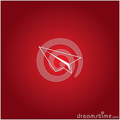 Paper plane icon Vector Illustration