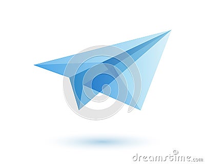 Paper plane logo design idea Vector Illustration