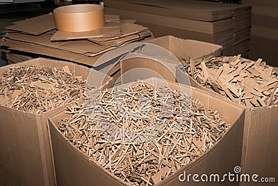 Paper production plant Stock Photo