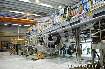 Paper and pulp mill - De-inking plants Stock Photo