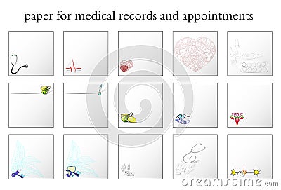 Paper records doctor Vector Illustration