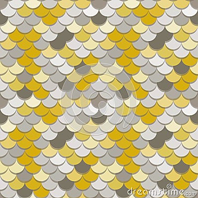 Paper scales seamless vector squama metal pattern Vector Illustration