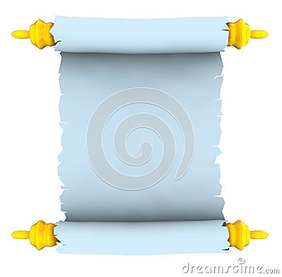 Paper scroll Cartoon Illustration