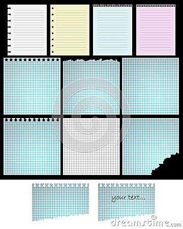 Paper sheets Vector Illustration