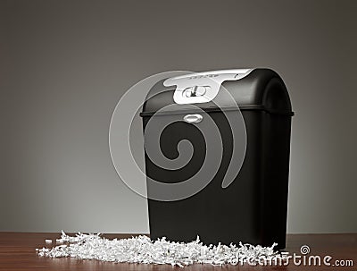 Paper shredder Stock Photo