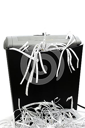 Paper Shredder Stock Photo