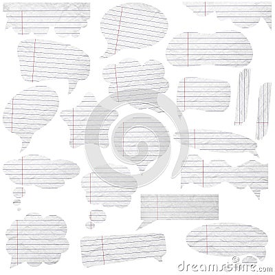 Paper speech bubbles Stock Photo