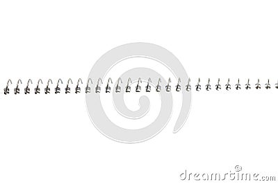 Paper spiral notebook Stock Photo