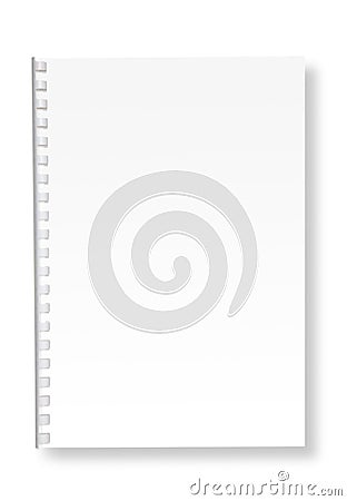 Paper spiral notebook. Stock Photo