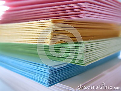 Paper stack Stock Photo