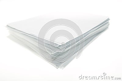 Paper stack. Stock Photo