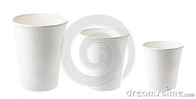 Paper take away coffee cups Stock Photo