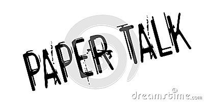 Paper Talk rubber stamp Vector Illustration