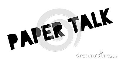 Paper Talk rubber stamp Vector Illustration