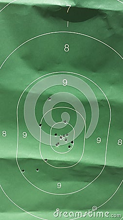 Paper target AR-15 Stock Photo