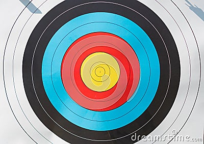 Paper target closeup Stock Photo